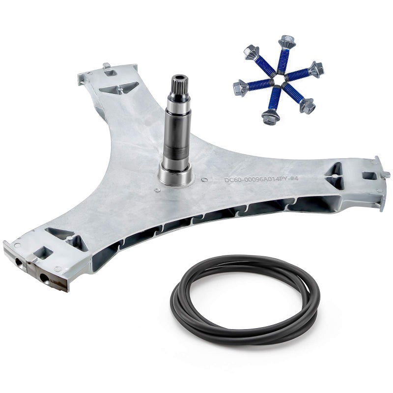 Funmit DC97-16509B Washer Flange Shaft Assembly & DC60-40137A Hex Mounting Bolt (6pcs) & DC69-00804A Gasket Seal Compatible with Samsung Washing Machine Replace DC97-16509B DC97-16509A - Image 1